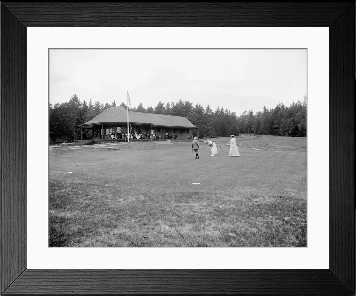 Framed Print : On the links, Hotel Champlain, Bluff Point, N.Y. between 1900 and 1910. Creator: Unknown