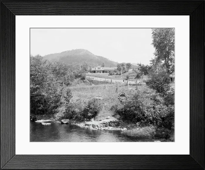 Framed Print : Robt. Louis Stevenson's cottage on Saranac Lake, Adirondacks, N.Y. between 1900 and 1910. Creator: Unknown Framed Print : Robt. Louis Stevenson's cottage on Saranac Lake, Adirondacks, N.Y. between 1900 and 1910. Creator: Unknown