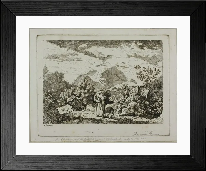 Framed Print : Rocca di Mezzo, 1832. Creator: Ludwig Richter Framed Print : Rocca di Mezzo, 1832. Creator: Ludwig Richter