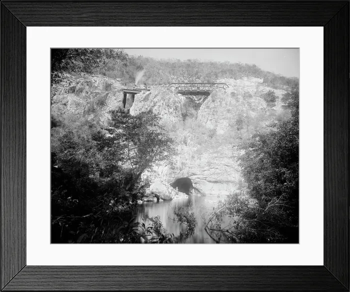 Framed Print : Exterior, Choy Cave, Mexico, between 1880 and 1897. Creator: William H. Jackson Framed Print : Exterior, Choy Cave, Mexico, between 1880 and 1897. Creator: William H. Jackson