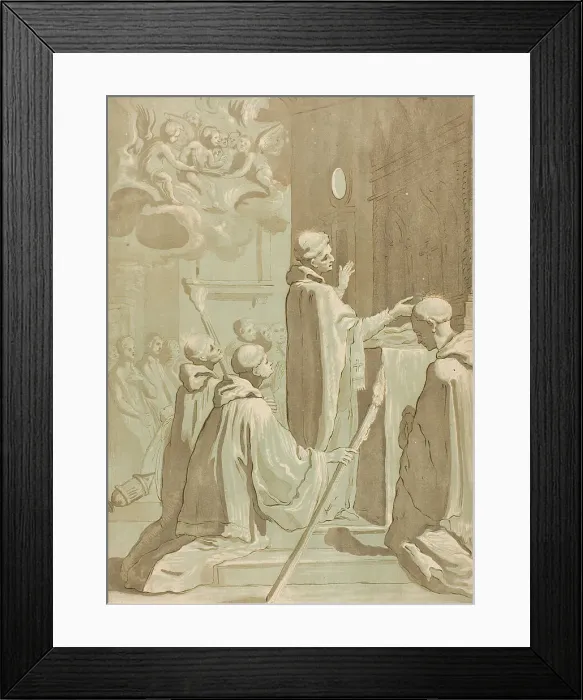 Framed Print : The Celebration of High Mass, c. 1776. Creator: Katharina Prestel Framed Print : The Celebration of High Mass, c. 1776. Creator: Katharina Prestel