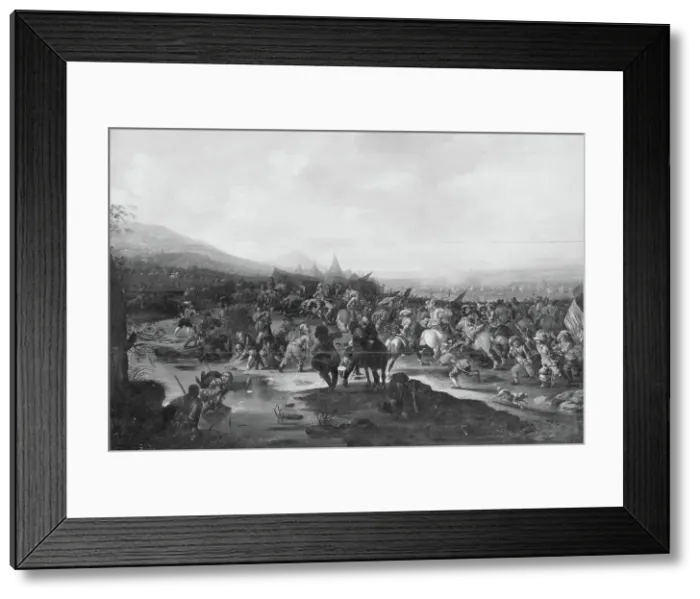Framed Print : Battle Piece, 1645-1670. Creator: Jacob Weyer Framed Print : Battle Piece, 1645-1670. Creator: Jacob Weyer
