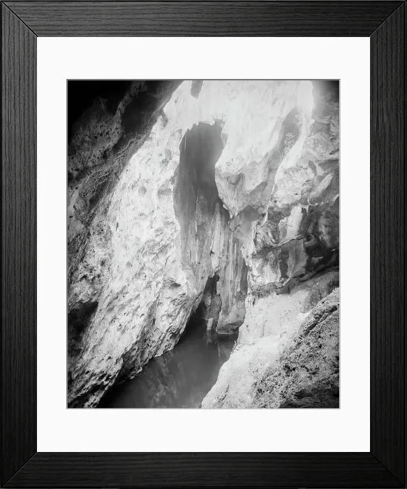 Framed Print : Choy Cave, inside, between 1880 and 1897. Creator: William H. Jackson Framed Print : Choy Cave, inside, between 1880 and 1897. Creator: William H. Jackson