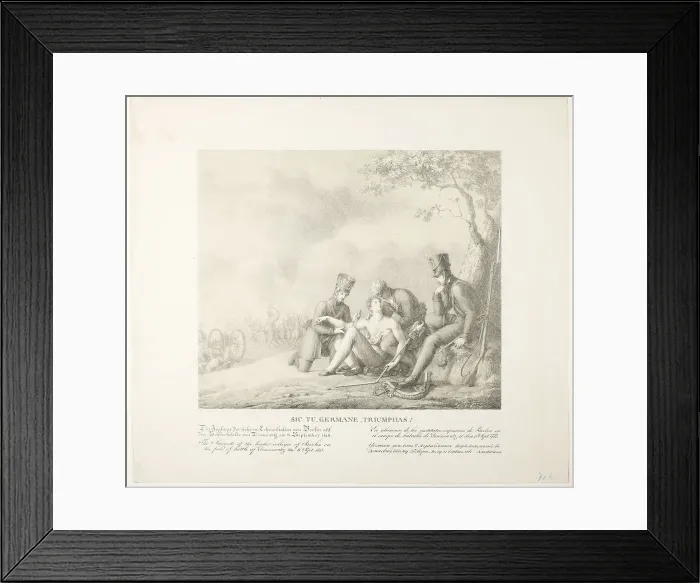Framed Print : So you, German, Triumph!, c. 1814. Creator: Marie Electrine Stuntz Framed Print : So you, German, Triumph!, c. 1814. Creator: Marie Electrine Stuntz