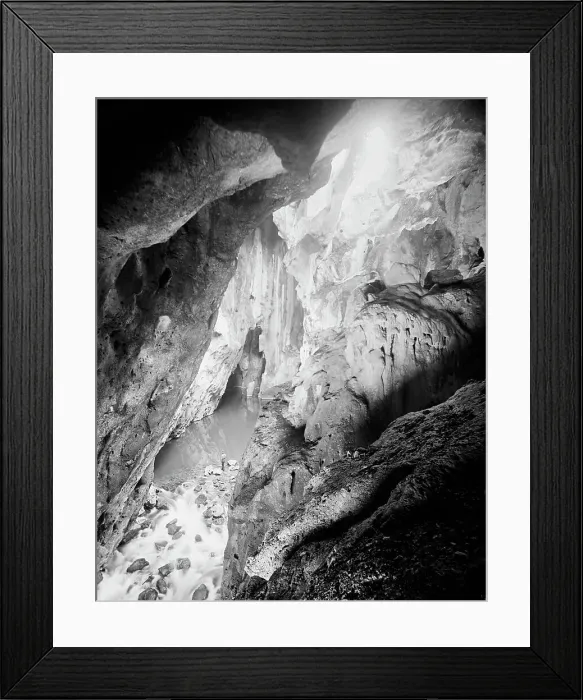 Framed Print : Interior, Choy Cave, Mexico, between 1880 and 1897. Creator: William H. Jackson Framed Print : Interior, Choy Cave, Mexico, between 1880 and 1897. Creator: William H. Jackson