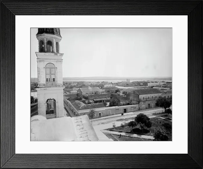 Framed Print : Tampico from the church, between 1880 and 1897. Creator: William H. Jackson Framed Print : Tampico from the church, between 1880 and 1897. Creator: William H. Jackson