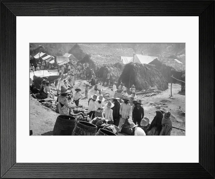 Framed Print : Scene in the village of Abra, between 1880 and 1897. Creator: William H. Jackson Framed Print : Scene in the village of Abra, between 1880 and 1897. Creator: William H. Jackson
