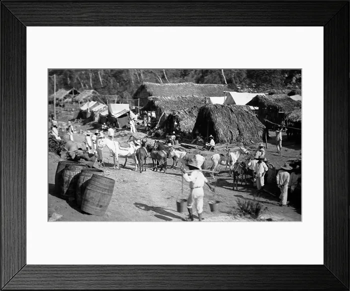 Framed Print : Scene in the village of Abra, between 1880 and 1897. Creator: William H. Jackson Framed Print : Scene in the village of Abra, between 1880 and 1897. Creator: William H. Jackson