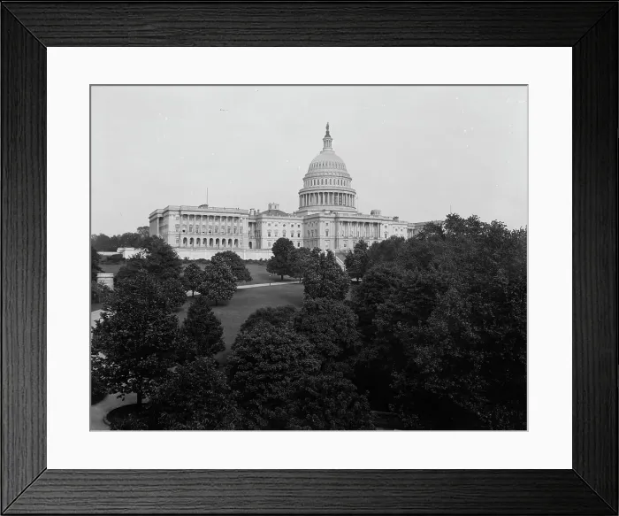 Framed Print : Capitol, Washington, D.C. The, between 1880 and 1897. Creator: William H. Jackson Framed Print : Capitol, Washington, D.C. The, between 1880 and 1897. Creator: William H. Jackson