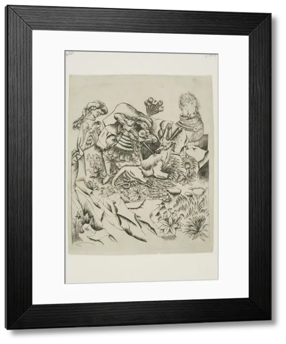 Framed Print : Saint George and the Dragon, n.d. Creator: Master of the Nuremberg Passion Framed Print : Saint George and the Dragon, n.d. Creator: Master of the Nuremberg Passion