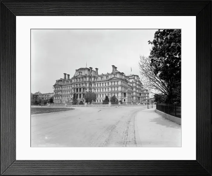 Framed Print : State, War, and Navy Building, Washington, D.C. between 1880 and 1897. Creator: William H. Jackson Framed Print : State, War, and Navy Building, Washington, D.C. between 1880 and 1897. Creator: William H. Jackson