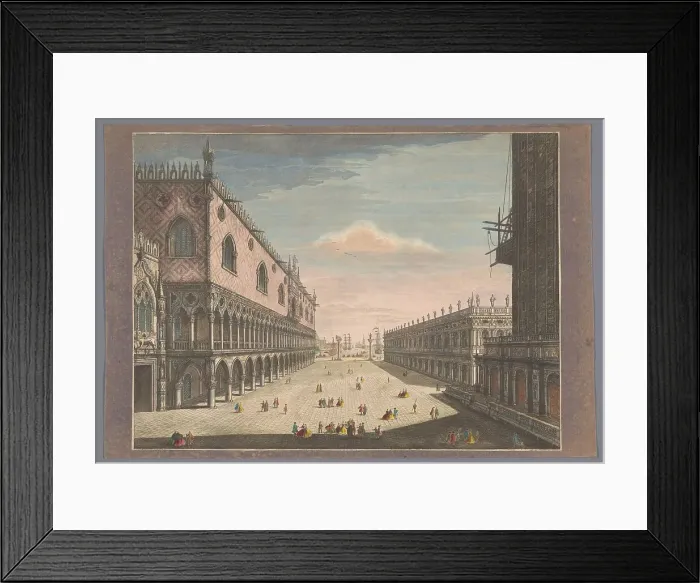 Framed Print : View of San Marco Square in Venice, 1745. Creator: Thomas Bowles Framed Print : View of San Marco Square in Venice, 1745. Creator: Thomas Bowles