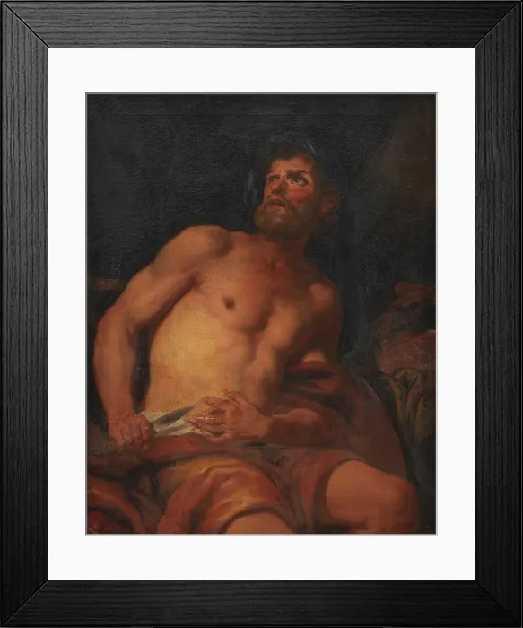 Framed Print : Death of Cato the Younger, 1647-1698. Creator: Johann Carl Loth Framed Print : Death of Cato the Younger, 1647-1698. Creator: Johann Carl Loth