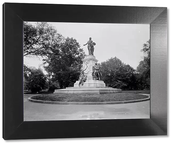 Lafayette monument, between 1880 and 1897. Creator: William H. Jackson