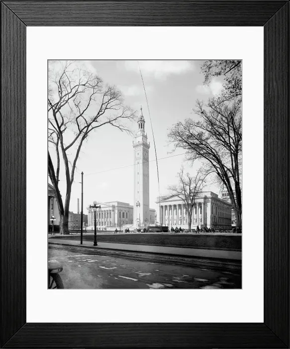 Framed Print : Municipal Group, Springfield, Mass. c.between 1910 and 1920. Creator: Unknown Framed Print : Municipal Group, Springfield, Mass. c.between 1910 and 1920. Creator: Unknown