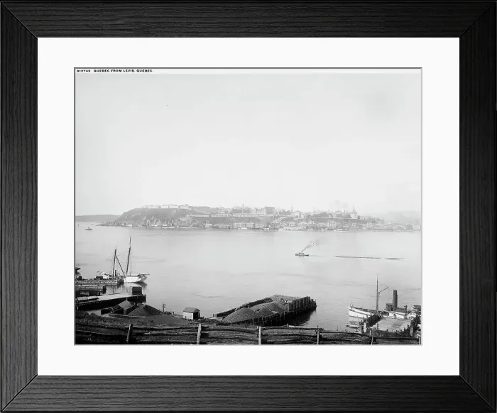 Framed Print : Quebec from Levis, Quebec, between 1890 and 1901. Creator: Unknown Framed Print : Quebec from Levis, Quebec, between 1890 and 1901. Creator: Unknown