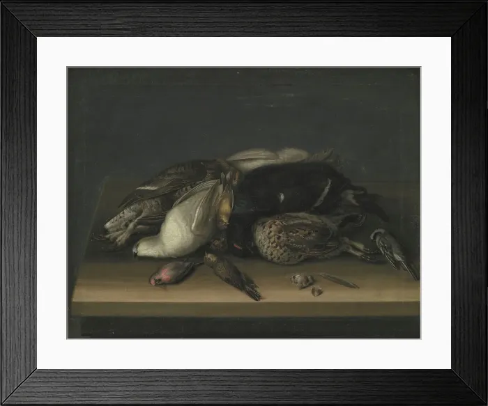 Framed Print : Wildfowl on a Wooden Table, 1648-1681. Creator: Jacob Biltius Framed Print : Wildfowl on a Wooden Table, 1648-1681. Creator: Jacob Biltius