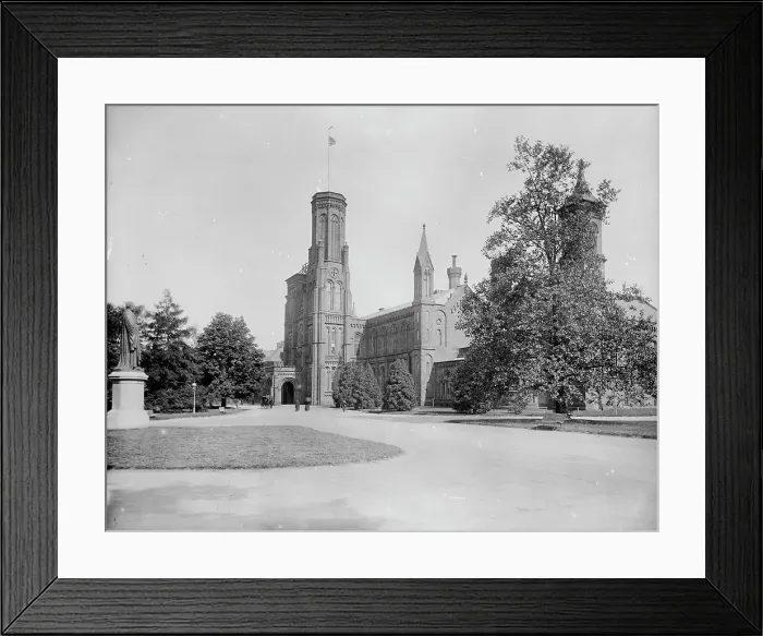 Framed Print : Smithsonian Institute, Washington, D.C. between 1880 and 1897. Creator: William H. Jackson Framed Print : Smithsonian Institute, Washington, D.C. between 1880 and 1897. Creator: William H. Jackson