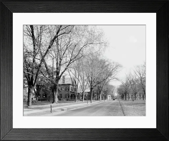 Framed Print : Officers row, U.S. Armory, Springfield, Mass. c.between 1910 and 1920. Creator: Unknown Framed Print : Officers row, U.S. Armory, Springfield, Mass. c.between 1910 and 1920. Creator: Unknown