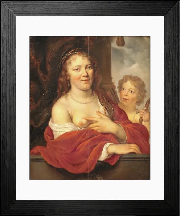Framed Print : A Lady and her Child as Venus and Cupid, 1648-1649. Creator: Govaert Flinck Framed Print : A Lady and her Child as Venus and Cupid, 1648-1649. Creator: Govaert Flinck