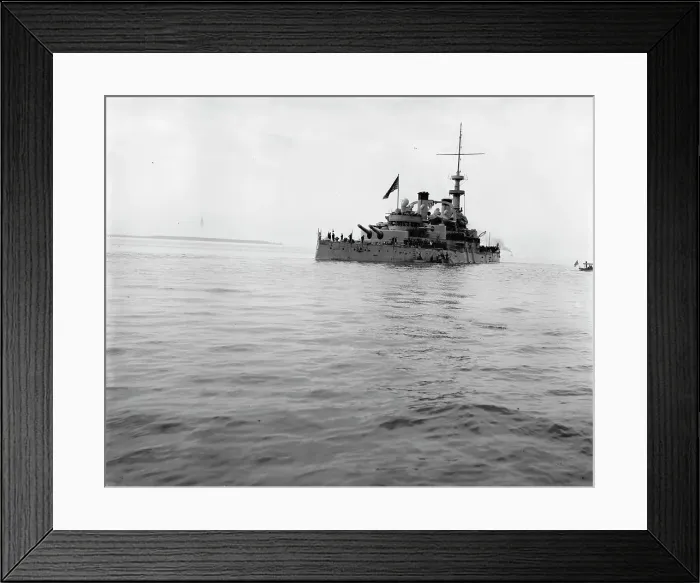 Framed Print : U.S. Battleship Massachusetts, between 1896 and 1897. Creator: William H. Jackson Framed Print : U.S. Battleship Massachusetts, between 1896 and 1897. Creator: William H. Jackson