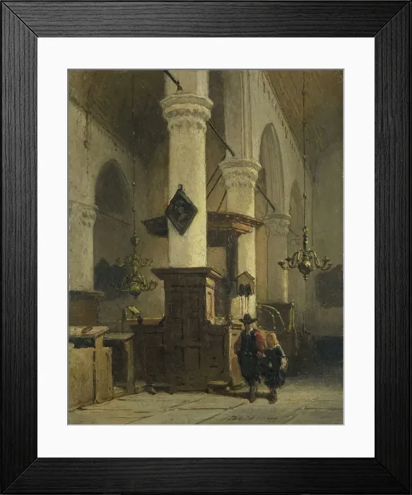 Framed Print : Church Interior, 1850-1891. Creator: Johannes Bosboom Framed Print : Church Interior, 1850-1891. Creator: Johannes Bosboom