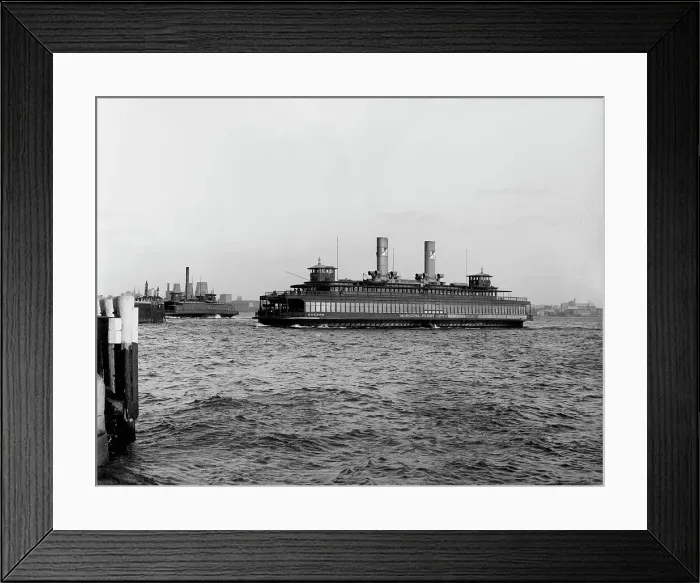Framed Print : Municipal ferry, City of New York, (1908?). Creator: Unknown Framed Print : Municipal ferry, City of New York, (1908?). Creator: Unknown