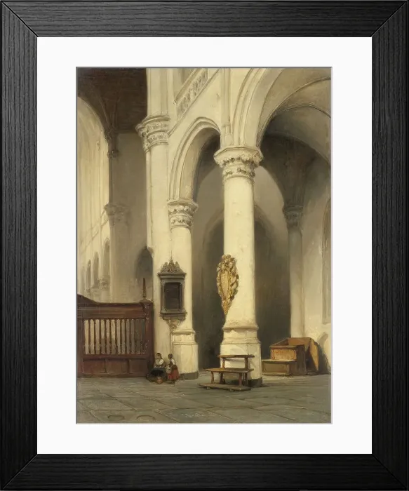 Framed Print : Church Interior, c.1840-c.1848. Creator: Johannes Bosboom Framed Print : Church Interior, c.1840-c.1848. Creator: Johannes Bosboom
