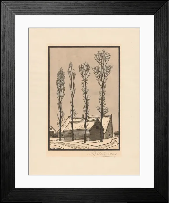 Framed Print : Winter, 1920. Creator: Julie de Graag Framed Print : Winter, 1920. Creator: Julie de Graag