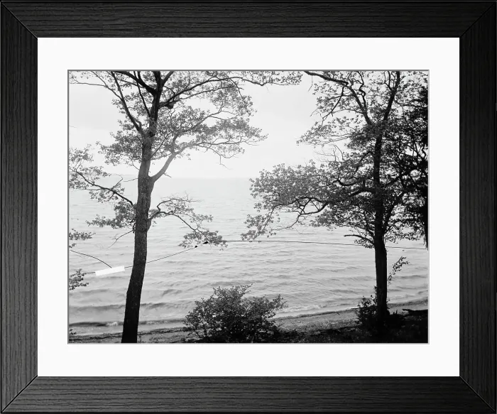 Framed Print : Chautauqua Lake from Long Point, between 1880 and 1897. Creator: William H. Jackson Framed Print : Chautauqua Lake from Long Point, between 1880 and 1897. Creator: William H. Jackson