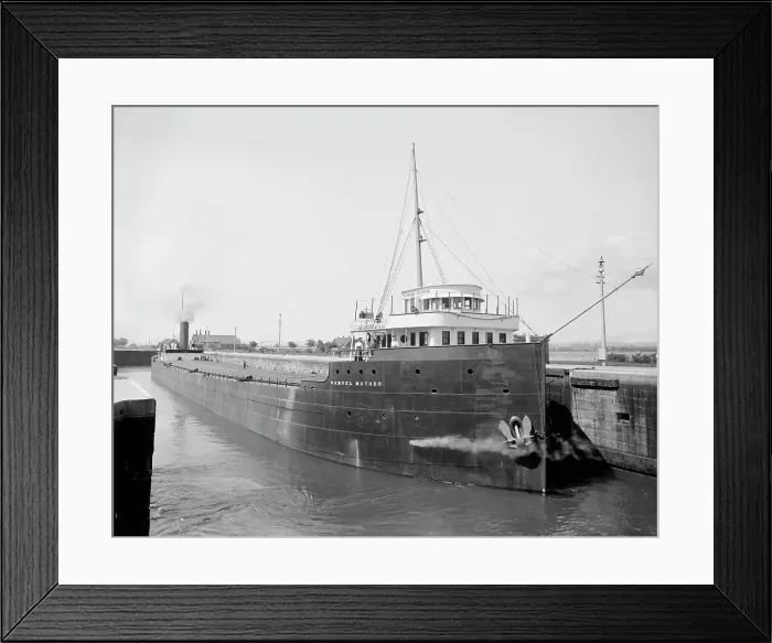 Framed Print : S.S. Samuel Mather, (1908?). Creator: Unknown Framed Print : S.S. Samuel Mather, (1908?). Creator: Unknown