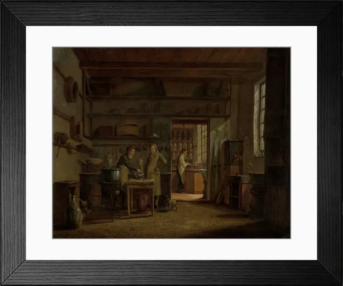 Framed Print : The Distillery of Apothecary A. d'Ailly, 1818. Creator: Johannes Jelgerhuis Framed Print : The Distillery of Apothecary A. d'Ailly, 1818. Creator: Johannes Jelgerhuis