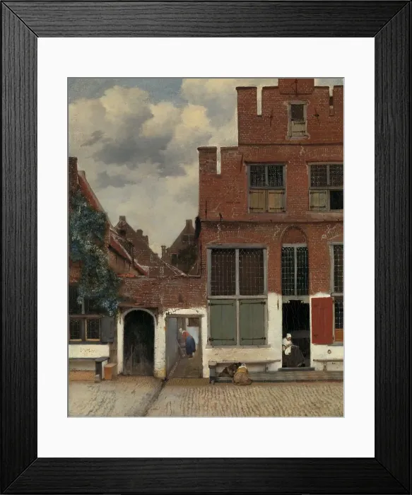 Framed Print : View of Houses in Delft, Known as ‘The Little Street, c.1658. Creator: Jan Vermeer Framed Print : View of Houses in Delft, Known as ‘The Little Street, c.1658. Creator: Jan Vermeer