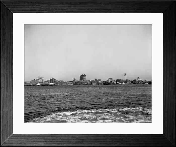 Framed Print : The Harbor, Norfolk, Va. between 1910 and 1920. Creator: Unknown Framed Print : The Harbor, Norfolk, Va. between 1910 and 1920. Creator: Unknown