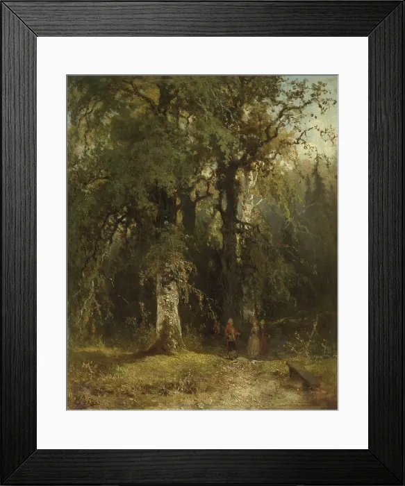 Framed Print : View in the Woods, c.1850-c.1890. Creator: Johannes Warnardus Bilders Framed Print : View in the Woods, c.1850-c.1890. Creator: Johannes Warnardus Bilders