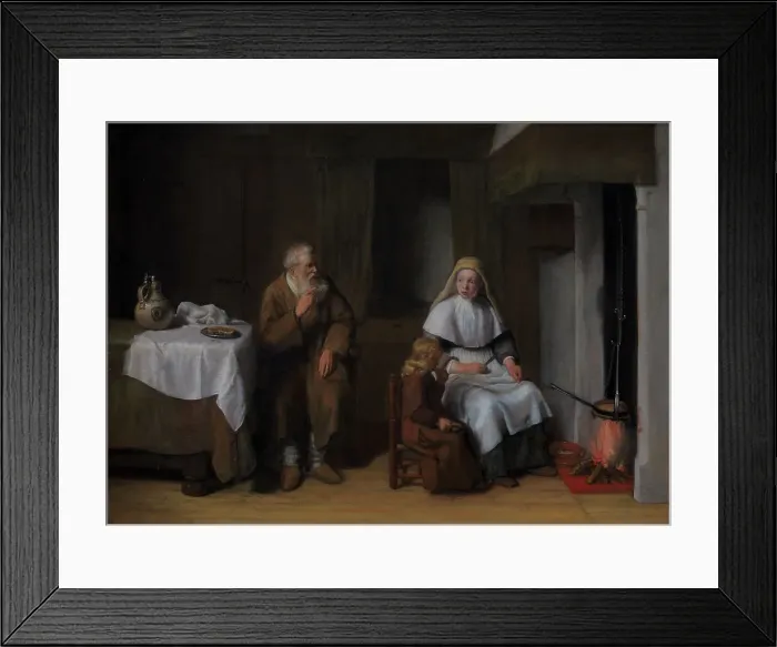 Framed Print : The Prophet Elijah with the Widow of Zarephath and her Son, 1650-1672. Creator: Abraham Van Dyck Framed Print : The Prophet Elijah with the Widow of Zarephath and her Son, 1650-1672. Creator: Abraham Van Dyck