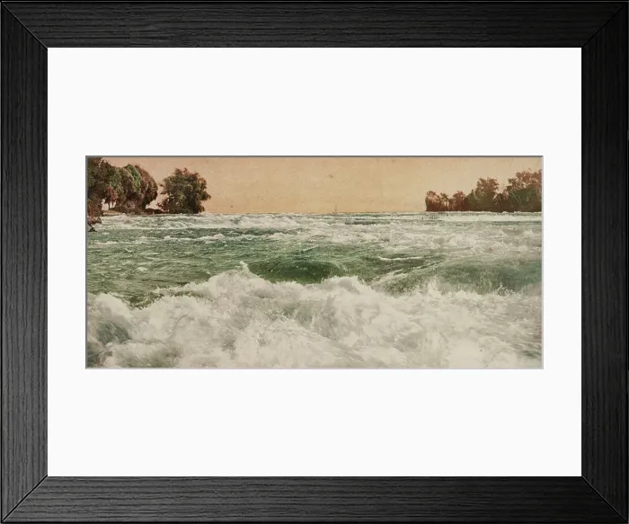 Framed Print : The Rapids above the Falls, Niagara, ca 1900. Creator: Unknown