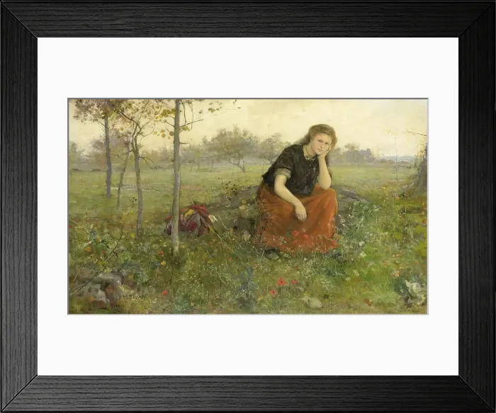 Framed Print : Runaway, 1870-1910. Creator: John MacAllan Swan Framed Print : Runaway, 1870-1910. Creator: John MacAllan Swan