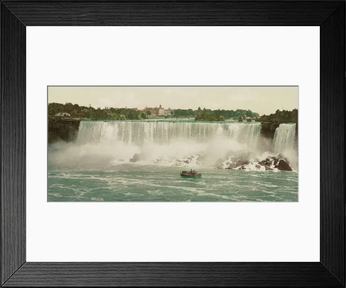 Framed Print : Niagara, the American Falls, ca 1900. Creator: Unknown Framed Print : Niagara, the American Falls, ca 1900. Creator: Unknown