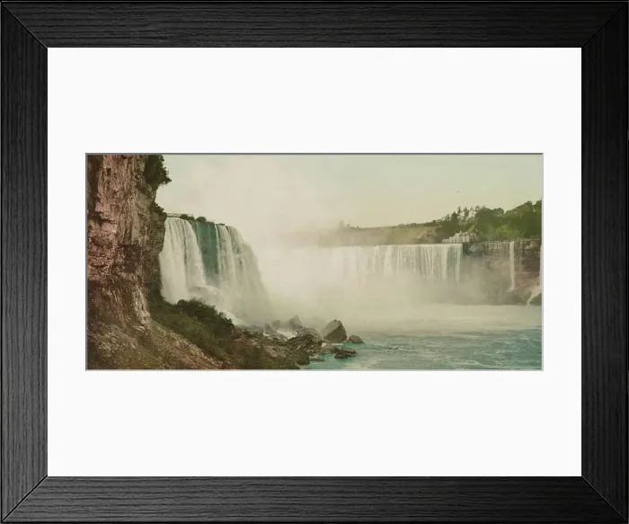 Framed Print : Niagara, general view from Cave of the Winds, ca 1900. Creator: Unknown Framed Print : Niagara, general view from Cave of the Winds, ca 1900. Creator: Unknown