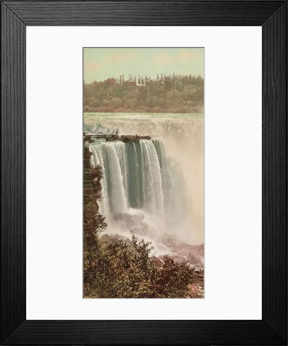 Framed Print : Horseshoe Falls from Goat Island, Niagara, ca 1900. Creator: Unknown Framed Print : Horseshoe Falls from Goat Island, Niagara, ca 1900. Creator: Unknown