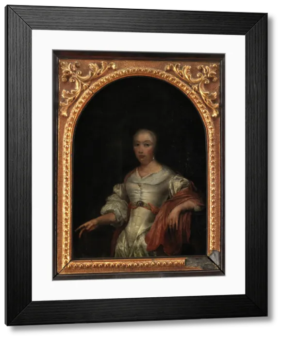 Framed Print : Portrait of a Lady, 1650-1681. Creator: Frans van Mieris Framed Print : Portrait of a Lady, 1650-1681. Creator: Frans van Mieris