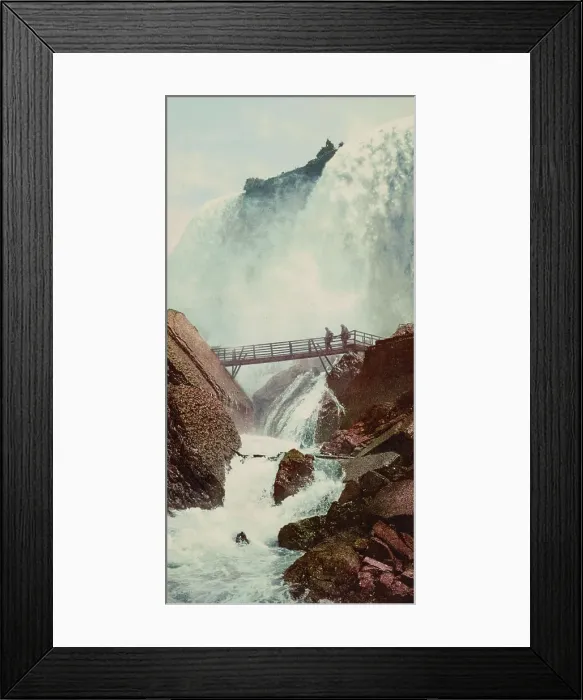 Framed Print : The American Fall and Rock of Ages, ca 1900. Creator: Unknown Framed Print : The American Fall and Rock of Ages, ca 1900. Creator: Unknown