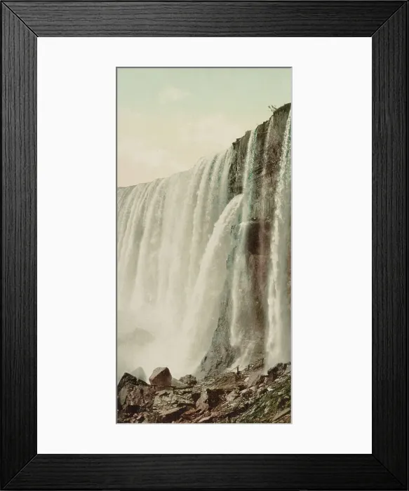 Framed Print : Niagara, Falls from [below?], ca 1900. Creator: Unknown