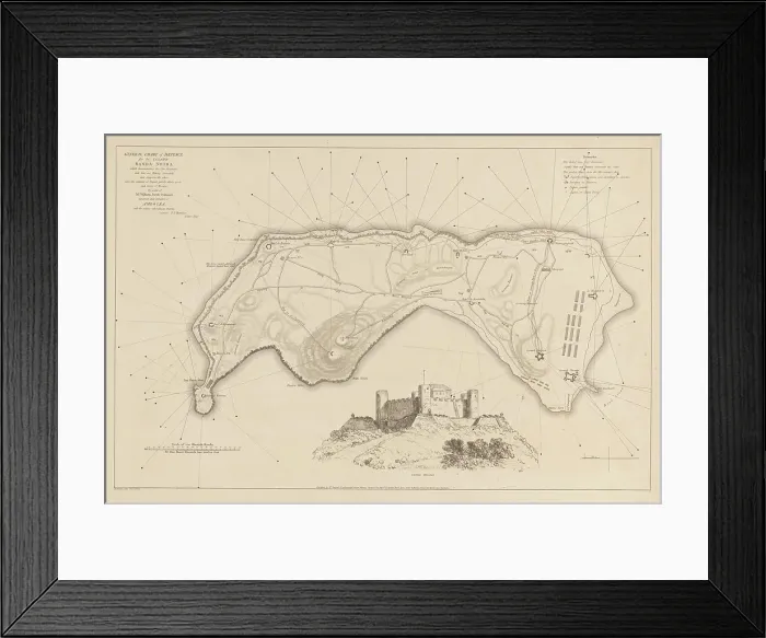 Framed Print : Conquest of Banda by the English on August 9, 1810, (1811). Creator: M. Graham Framed Print : Conquest of Banda by the English on August 9, 1810, (1811). Creator: M. Graham