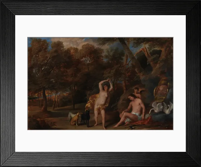 Framed Print : Venus Bewailing the Slain Adonis, 1650-1659. Creator: Frans Wouters Framed Print : Venus Bewailing the Slain Adonis, 1650-1659. Creator: Frans Wouters