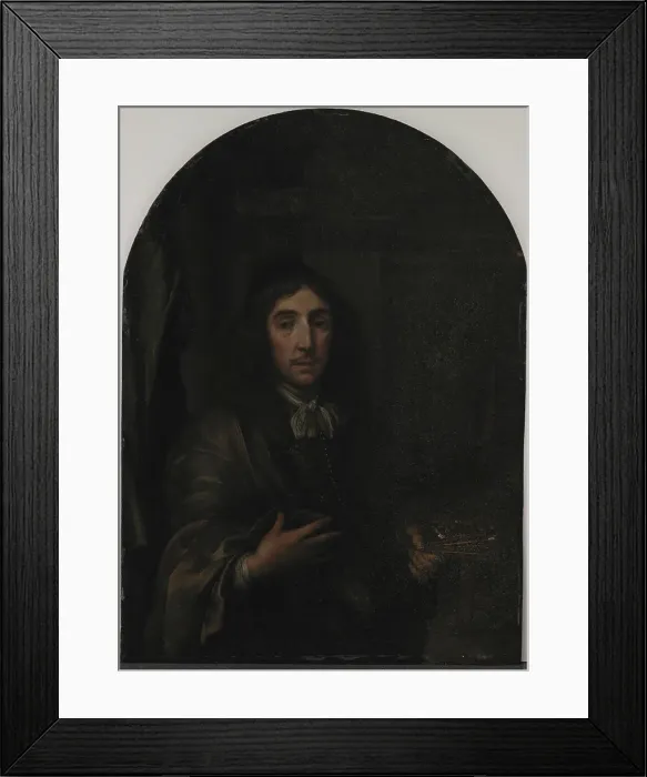 Framed Print : Portrait of a Painter, 1650-1681. Creator: Frans van Mieris Framed Print : Portrait of a Painter, 1650-1681. Creator: Frans van Mieris