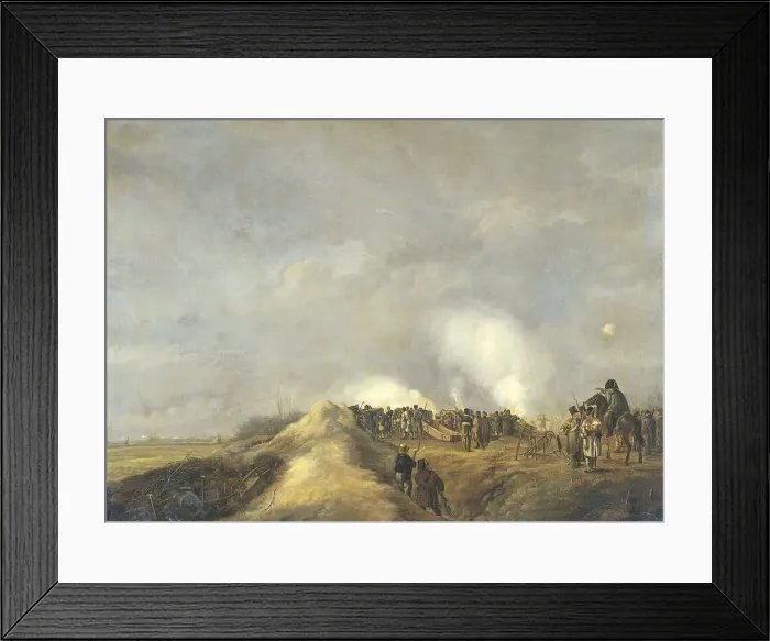 Framed Print : The Bombardment of Naarden, April 1814, 1814. Creator: Pieter Gerardus van Os Framed Print : The Bombardment of Naarden, April 1814, 1814. Creator: Pieter Gerardus van Os