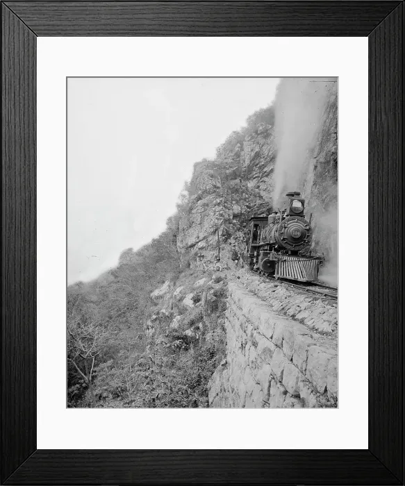 Framed Print : Tunnel 8, Temasopa [sic] Canon, between 1880 and 1897. Creator: William H. Jackson