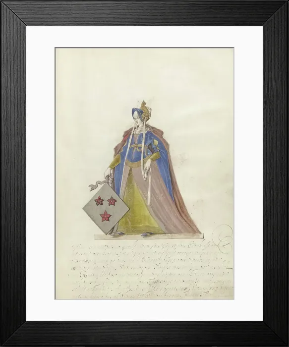 Framed Print : Countess of Teisterbant and Beusichem, c.1600-c.1625. Creator: Nicolaes de Kemp Framed Print : Countess of Teisterbant and Beusichem, c.1600-c.1625. Creator: Nicolaes de Kemp
